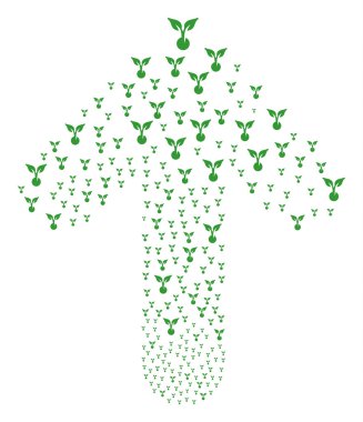 İleri imleç ok şekli ile tohum Sprout