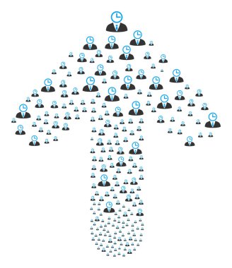 Yukarı ok şekli ile zaman Yöneticisi doğrudan