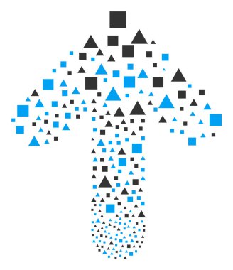 Üçgen ve kare ileri doğrudan ok kompozisyonu