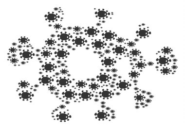 Bakteri kutsal kişilerin resmi kolaj