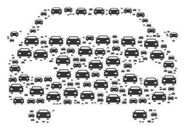 Araba simgesi kompozisyon