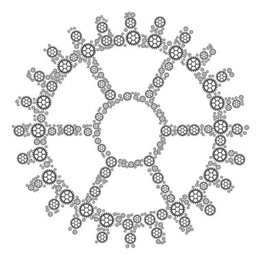 Saat tekerlek simgesi kolaj