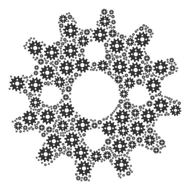 Dişli simgesini kompozisyon