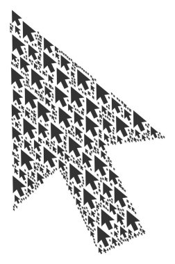 İmleç ok simgesi kolaj