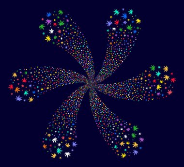 Esrar Curl soyut çiçek