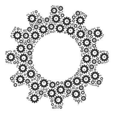 Dişli simgesini kolaj