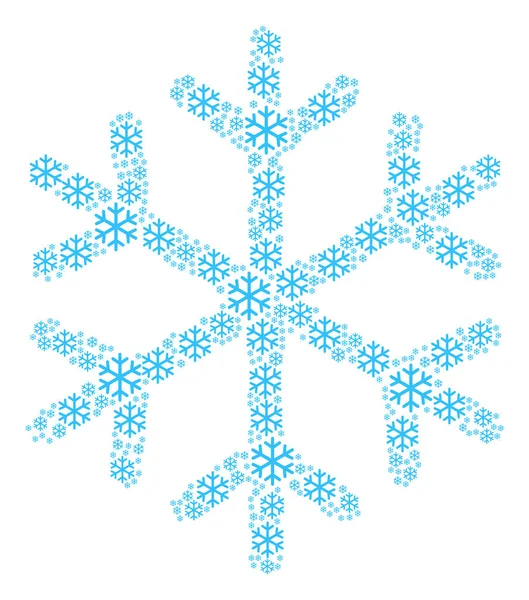 Copo de nieve Icono Composición — Archivo Imágenes Vectoriales