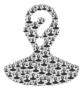 Bilinmeyen kişi kutsal kişilerin resmi kolaj