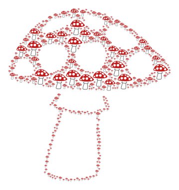 Mantar simgesi kompozisyon