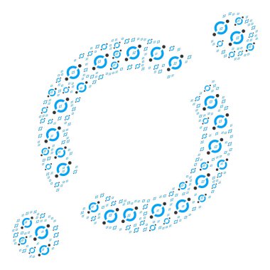 Düğüm bağlantı simgesi kompozisyon