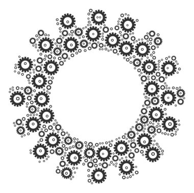 Dişli simgesini kompozisyon