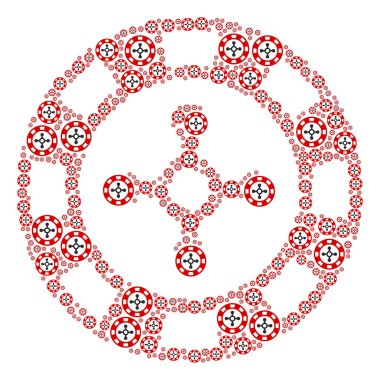 Rulet Casino çip simgesi şekli