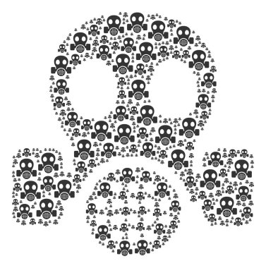 Gaz maskesi simgesi kolaj