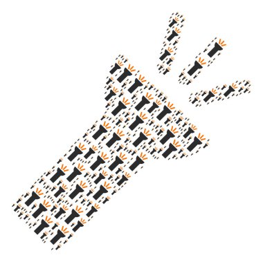 Elektrik Torch ışık simgesi şekli