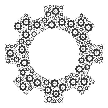 Dişli simgesini kompozisyon