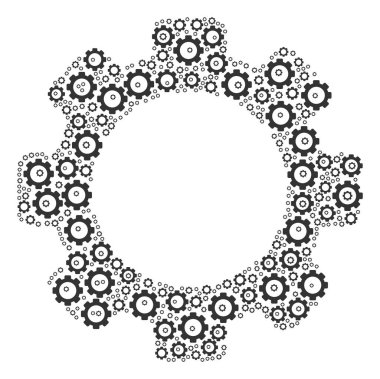 Dişli simgesini kompozisyon