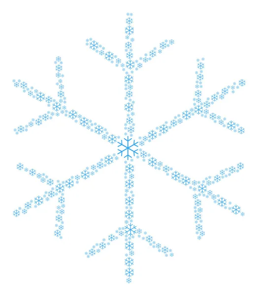 Copo de nieve Icono Composición — Archivo Imágenes Vectoriales