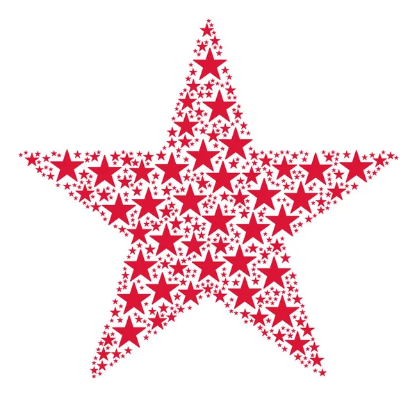 Composição Confetti Star Icon — Vetor de Stock