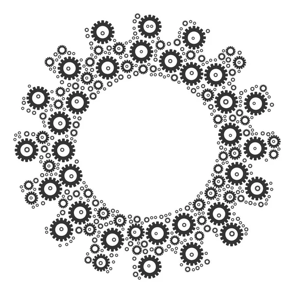 Composition de l'icône d'engrenage — Image vectorielle