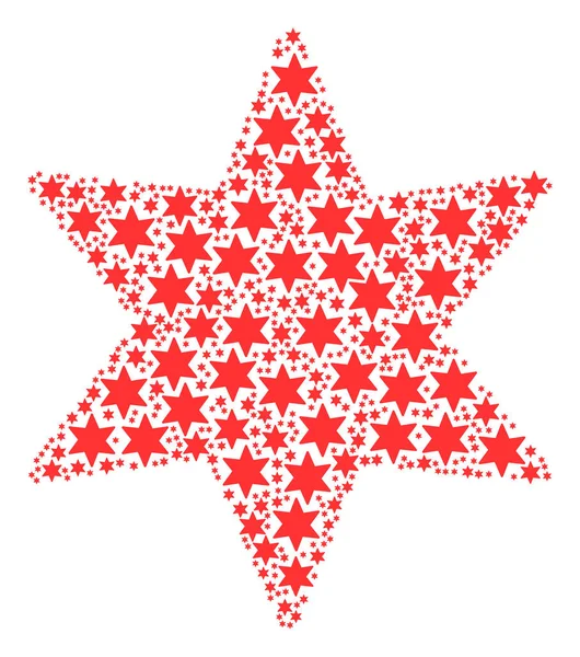 Pirotecnia Star Icon Composición — Vector de stock