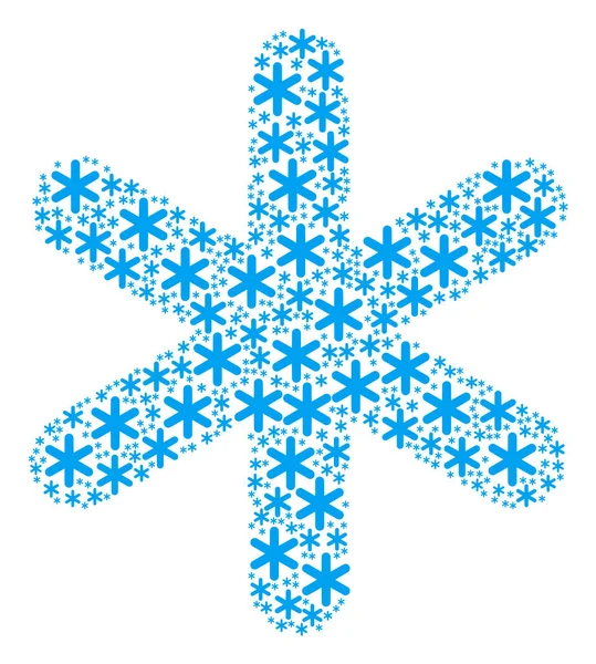 Śnieżynka ikona rysunku — Wektor stockowy