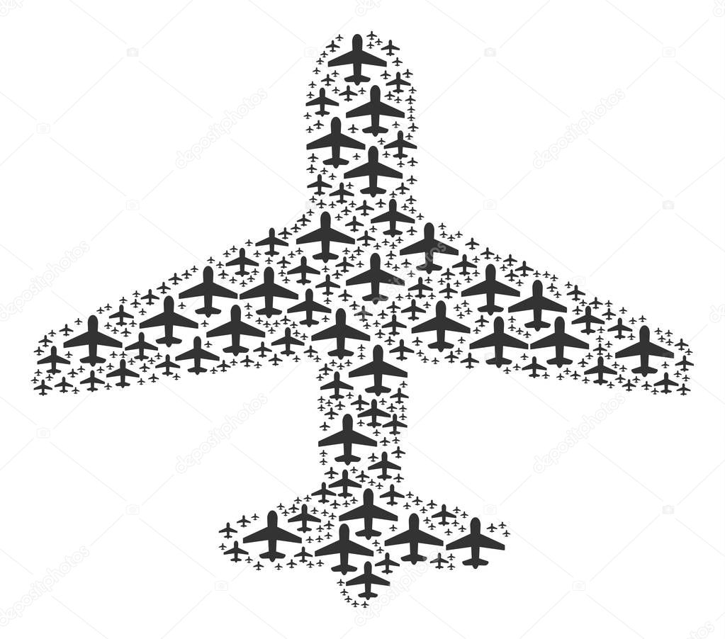 Airplane Icon Shape