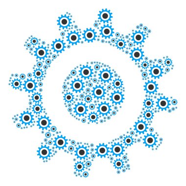 Dişli simgesini kolaj