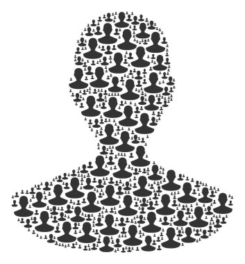 Kişi simgesi kompozisyon