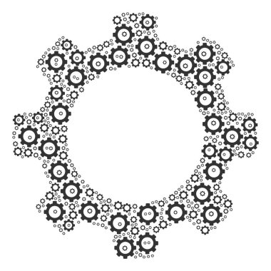 Dişli simgesini kolaj