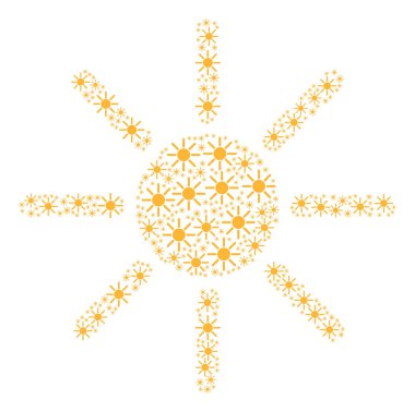 Güneş simgesi kolaj