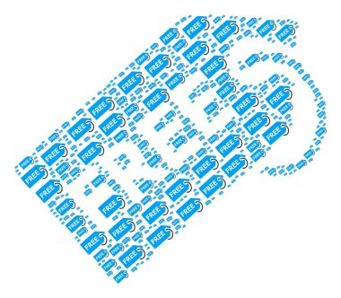 Ücretsiz etiketi simgesi şekli