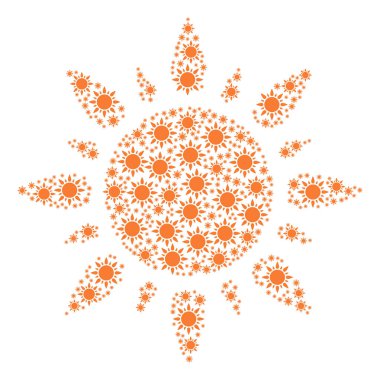 Güneş simgesi kolaj