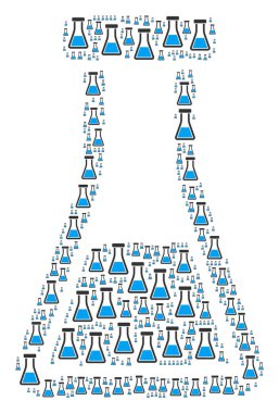 Şişesi kutsal kişilerin resmi kolaj