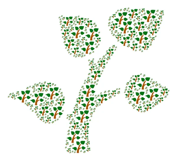 Figure d'icône d'arbre de plante — Image vectorielle