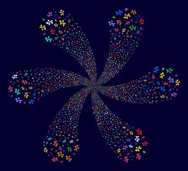 Bitki ağaç girdap hareket