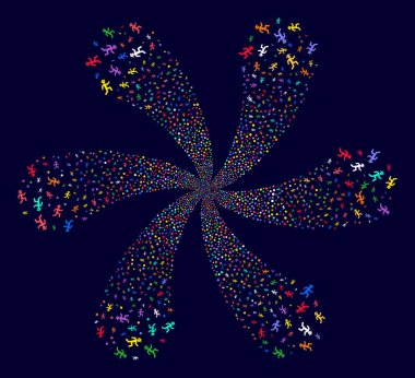 Çalışan beyefendi Curl patlama