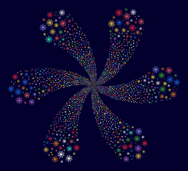 Galaxie spirale Bang — Image vectorielle