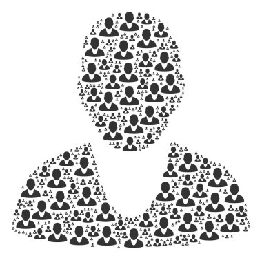 İstemci kutsal kişilerin resmi kolaj