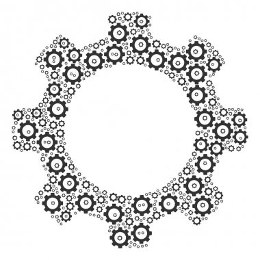 Dişli simgesini kolaj