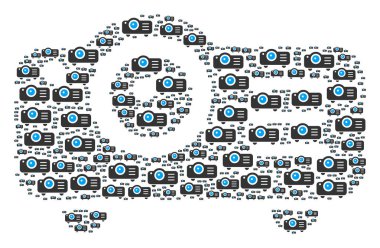 Projektör kutsal kişilerin resmi kolaj