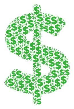 Dolar simgesi kompozisyon