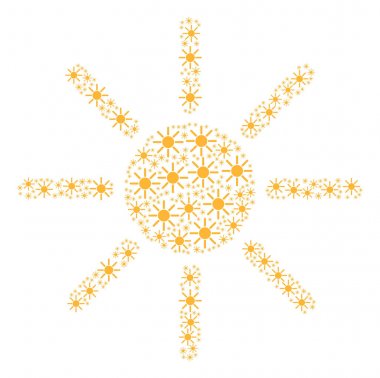 Güneş simgesi kolaj