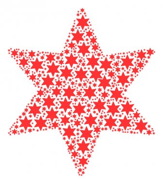 Havai fişek yıldız simgesi kolaj