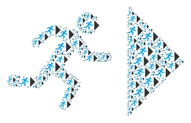 Çıkış yönünde simgesi şekil