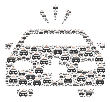 Acil araba simgesi şekli