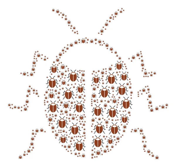 Composição de ícones de bugs — Fotografia de Stock