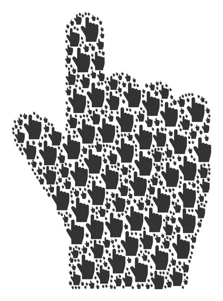 Wijsvinger pictogram samenstelling — Stockfoto