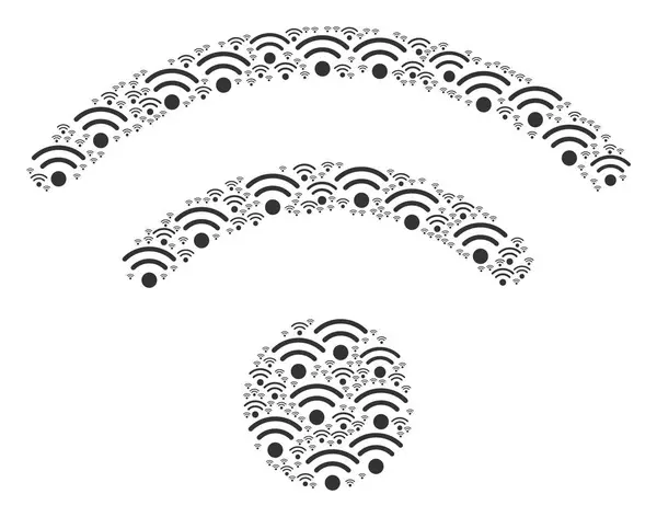 Wi-Fi ikonu složení — Stock fotografie
