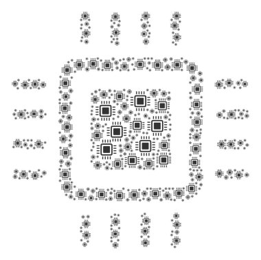 İşlemci simgesi şekil