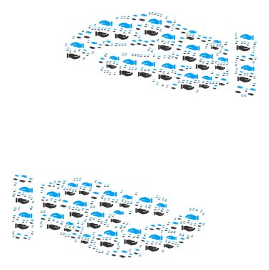 Bakım el simgesi kolaj